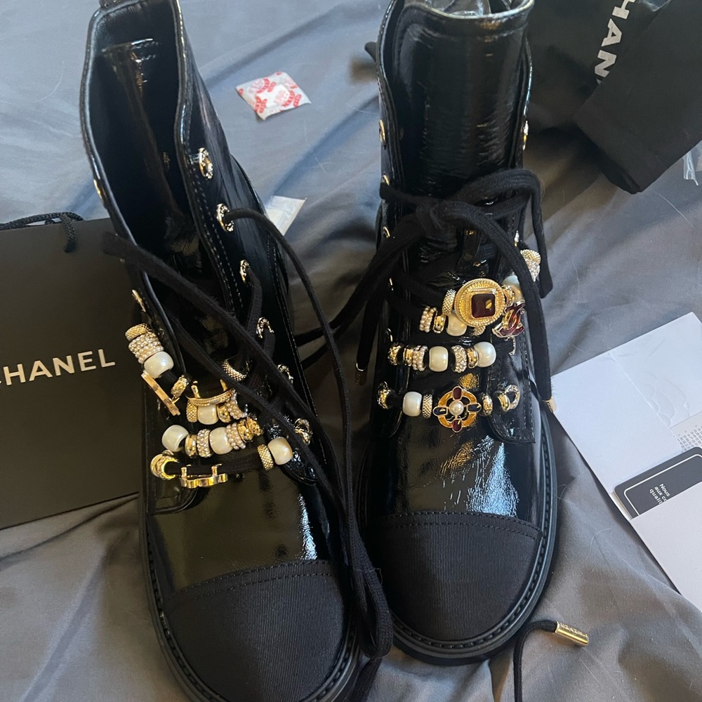 CC Logo Combat Boots